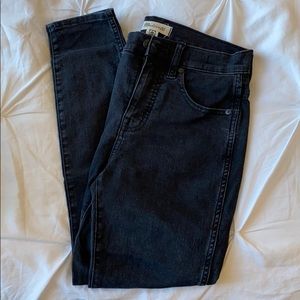 Madewell 10” High Rise Skinny Black Jeans